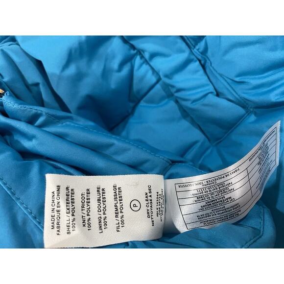 Avec Les Filles Black Cropped Puffer Jacket S Hooded Faux Down Stylish Warm NWT - Picture 5 of 9